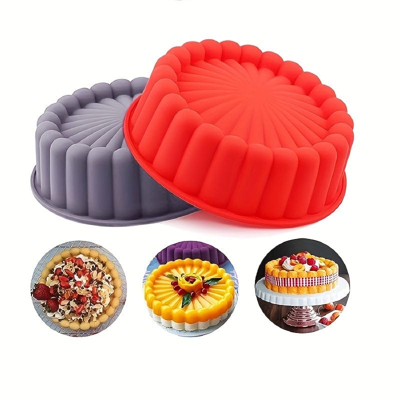 Moule à gâteau en silicone anti-adhésif - Rond pour Mariages, Anniversaires (19.99 cm)