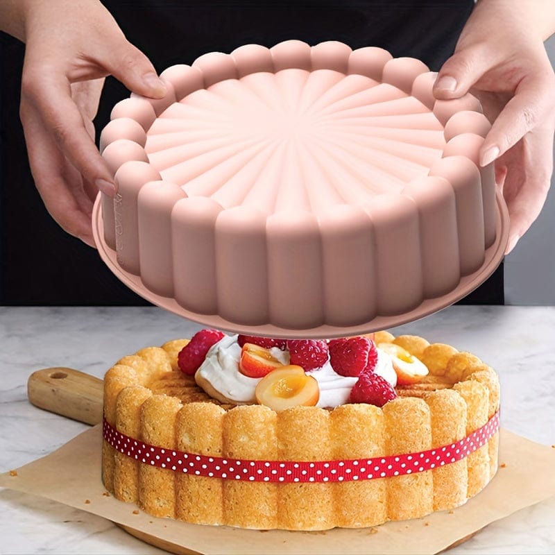 Moule à gâteau en silicone anti-adhésif - Rond pour Mariages, Anniversaires (19.99 cm)