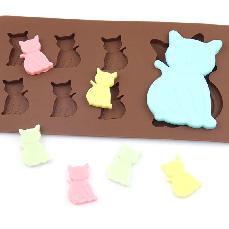Moule à Gateau et Chocolat en forme de Chats