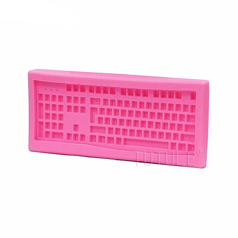 Moule à Gâteau Silicone - Clavier d'Ordinateur 3D