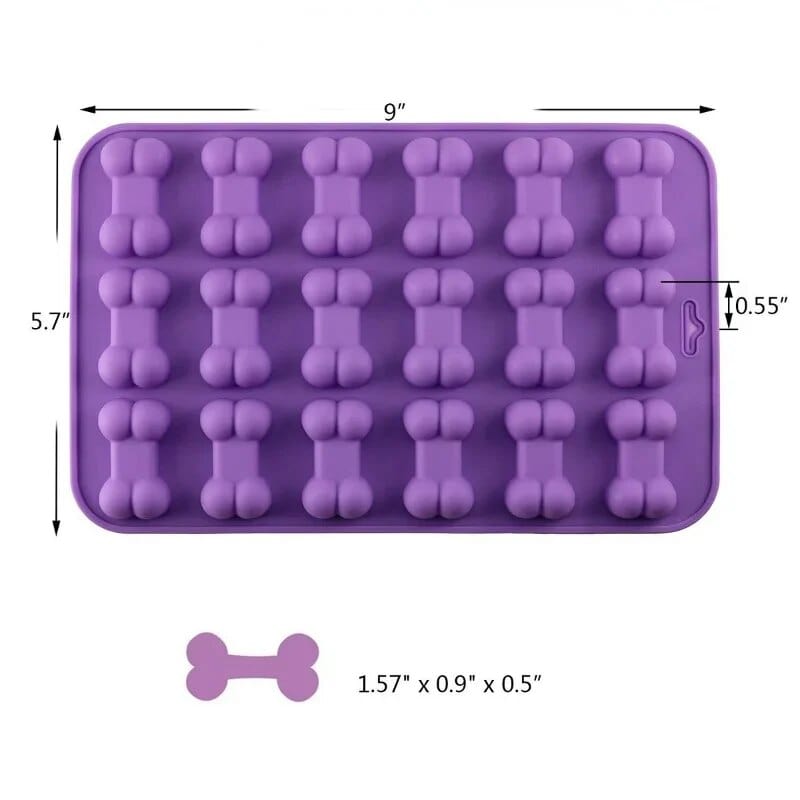 Moule à Gâteau Silicone - Os De Chien