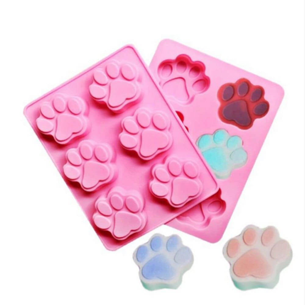 Moule à Gâteau Silicone - Pattes de chat