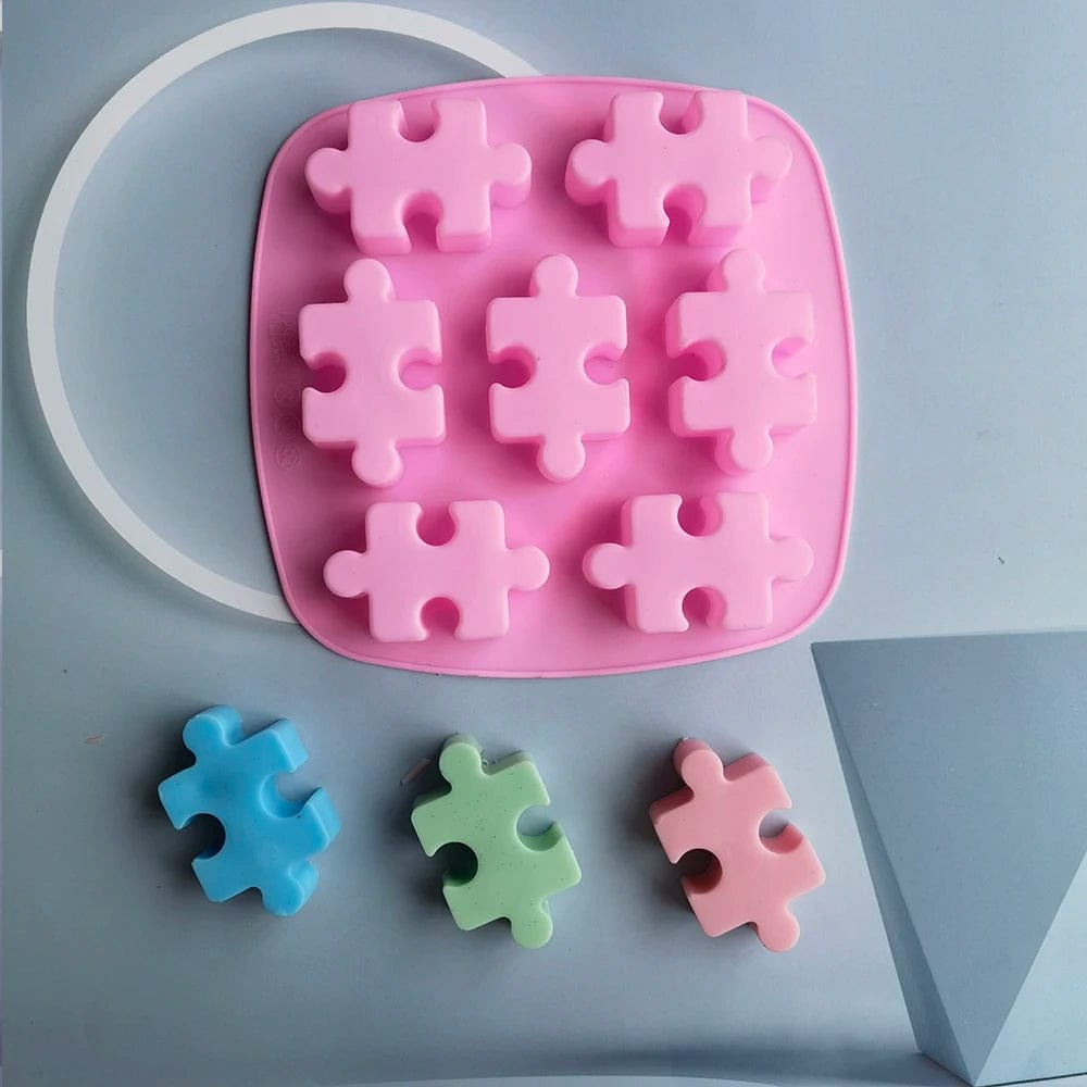 Moule à Gâteau Silicone - Pièces de Puzzle