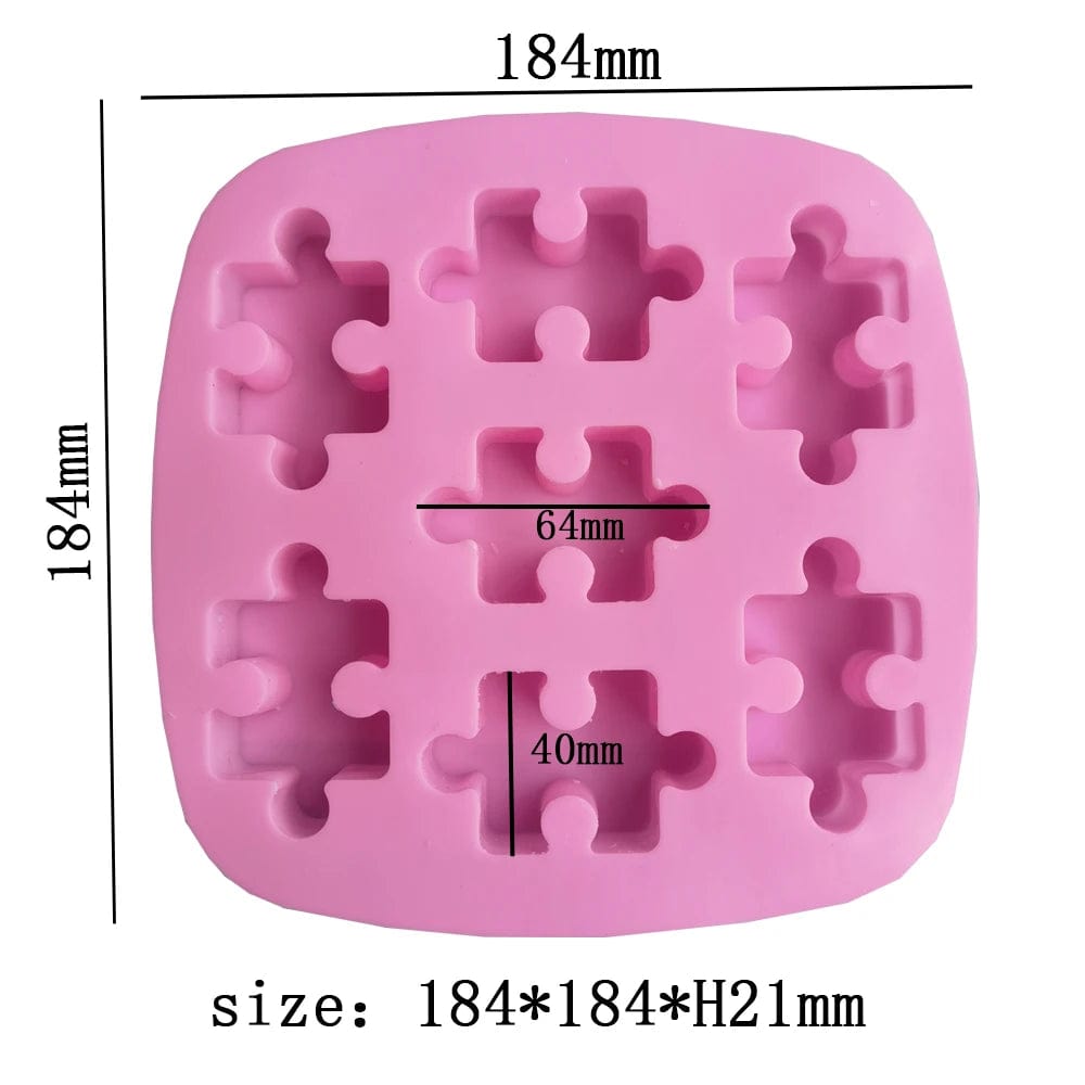 Moule à Gâteau Silicone - Pièces de Puzzle