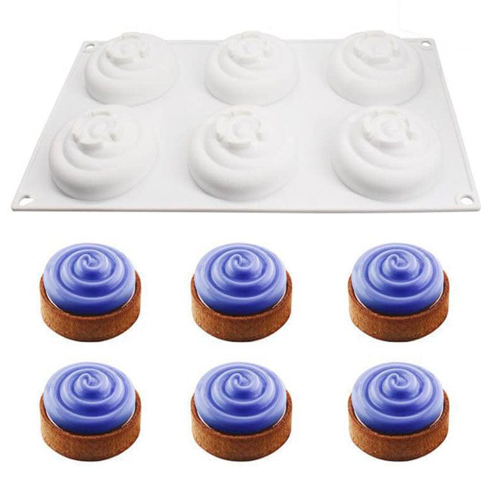 Moule à Gâteaux 3D Silicone Multi-formes Toupie 3D