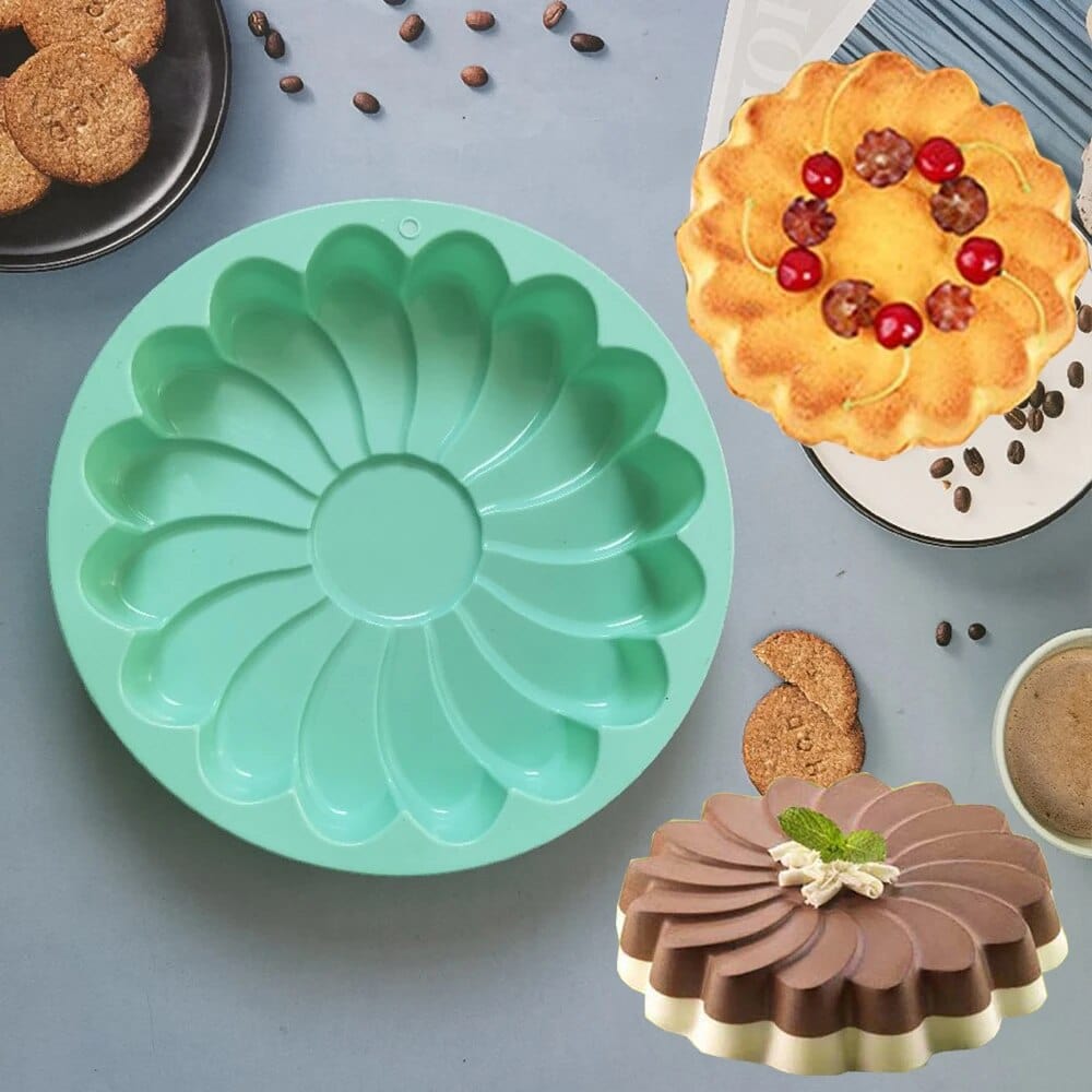 Moule à Gâteaux en Silicone : Forme de Fleur