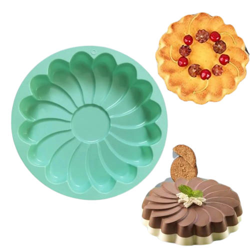 Moule à Gâteaux en Silicone : Forme de Fleur