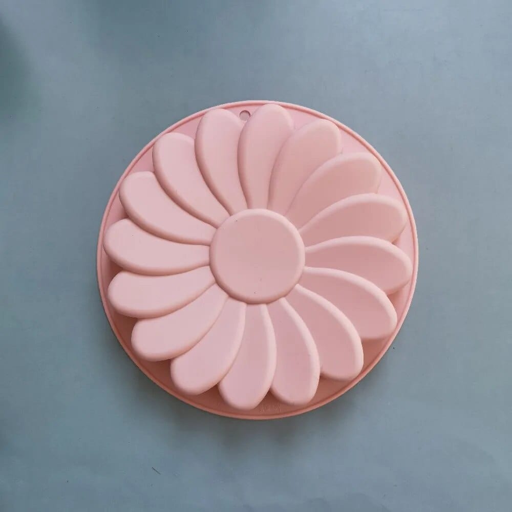 Moule à Gâteaux en Silicone : Forme de Fleur Rose