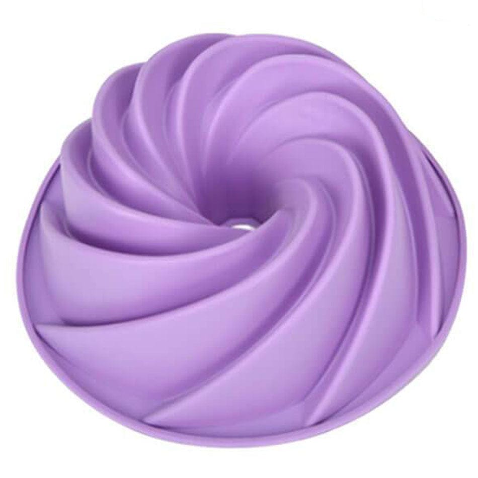 Moule a Gâteaux Silicone 3D - Cyclone Mauve