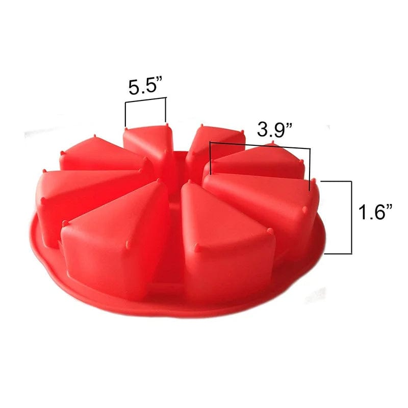 Moule à Gâteaux Silicone - 8 Parts Compartimentées