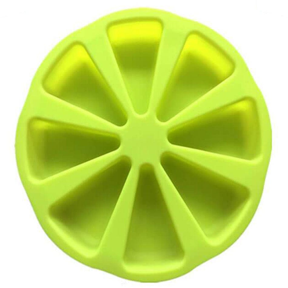 Moule à Gâteaux Silicone - 8 Parts Compartimentées Vert