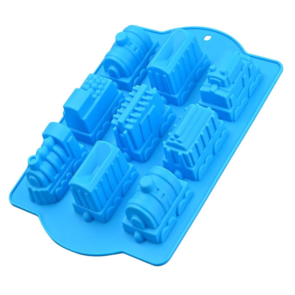 Moule à Gâteaux Trains en Silicone 3D