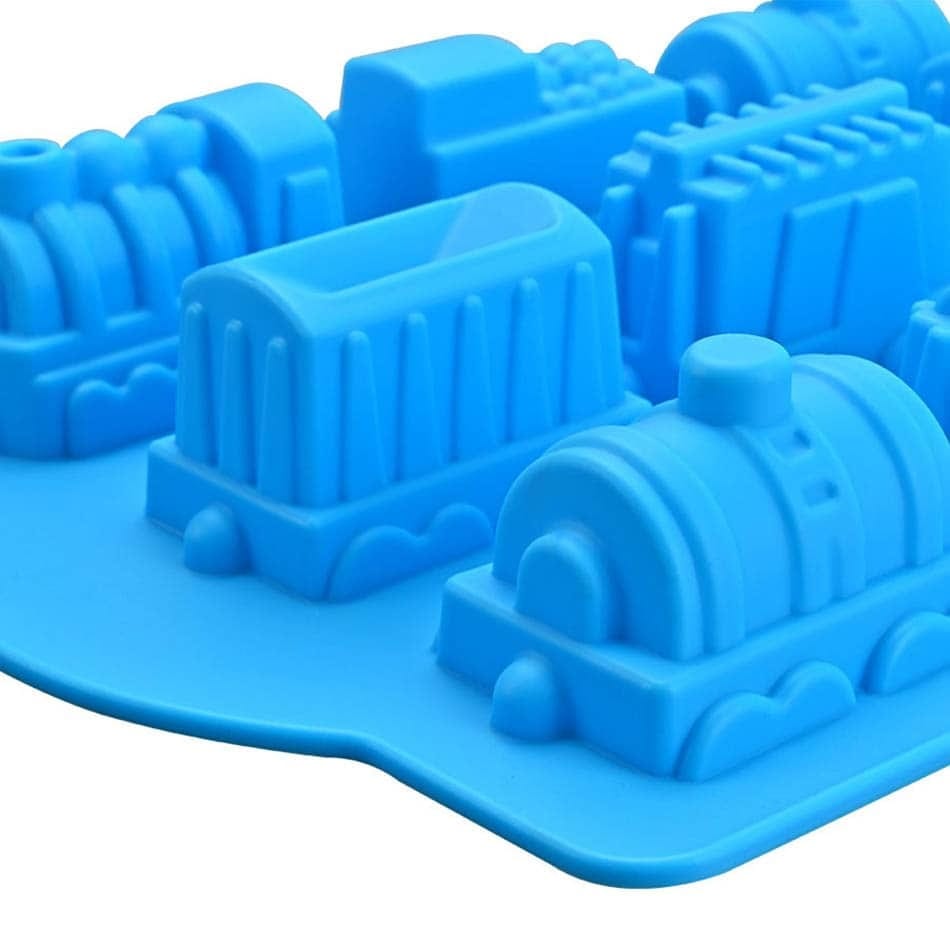 Moule à Gâteaux Trains en Silicone 3D