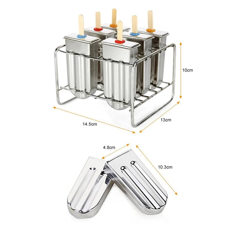 Moule à Glace en Inox pour Glaces à l'eau et Esquimaux