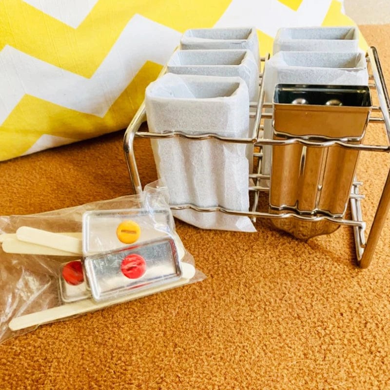 Moule à Glace en Inox pour Glaces à l'eau et Esquimaux - Fabrication de Délicieuses Friandises Estivales