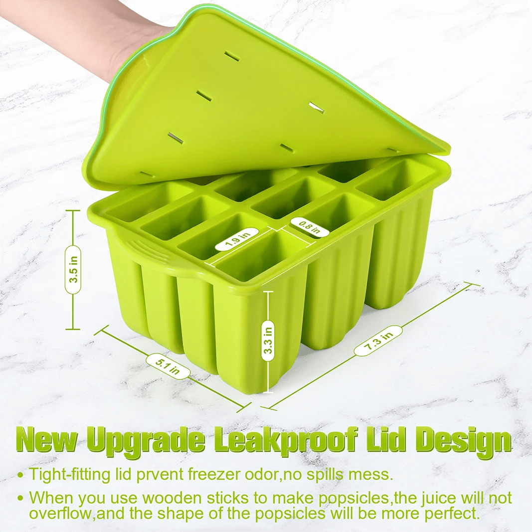Moule à glace en silicone avec bâtonnets en bois - Outils pour crème glacée de l'été