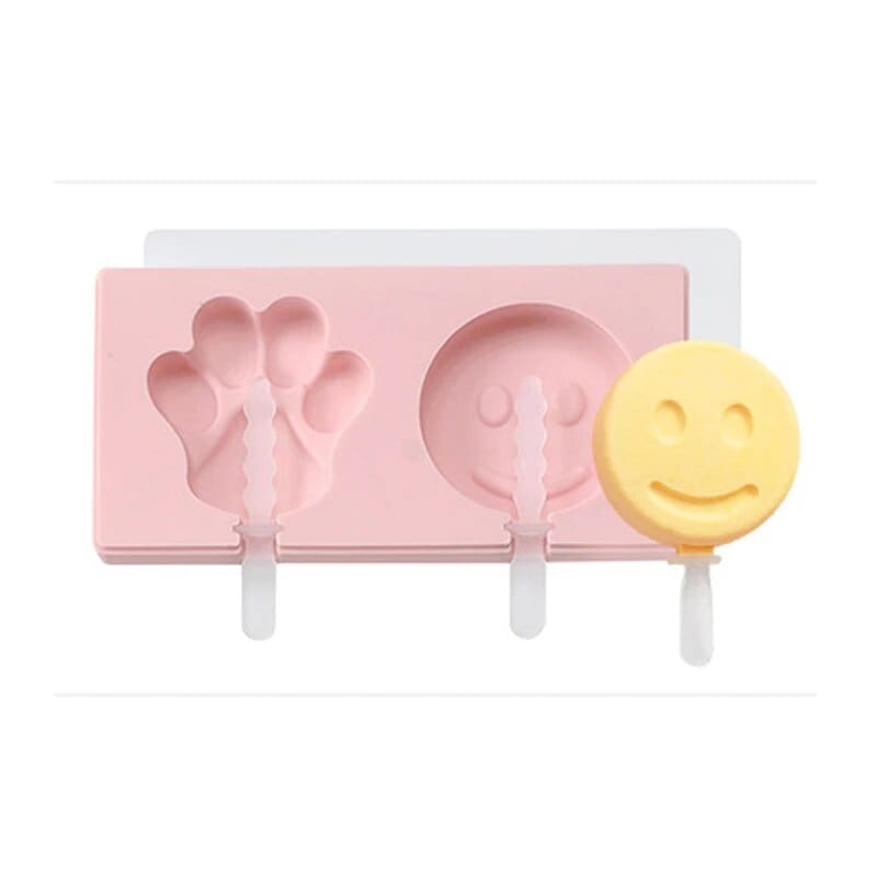 Moule à Glace Multiformes Rose / Smiley - Patte