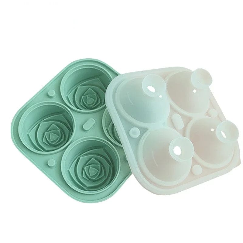 Moule à glaçons en forme de Rose Vert