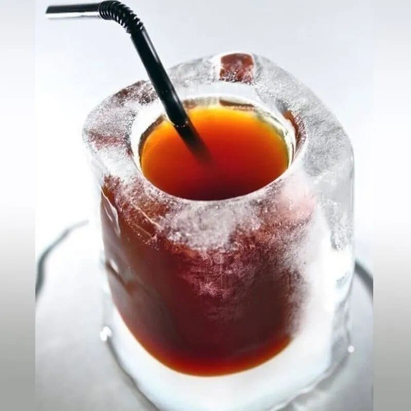 Moule à Glaçons en forme de Tasse Rouge