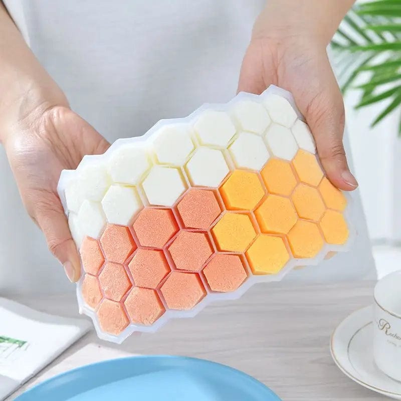 Moule à Glaçons en Silicone 37 Cubes - Éco-Friendly - BPA Free