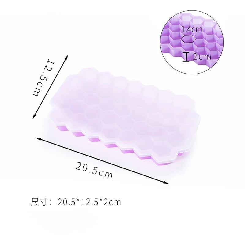 Moule à Glaçons en Silicone 37 Cubes - Éco-Friendly - BPA Free