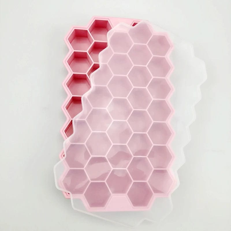 Moule à Glaçons en Silicone 37 Cubes - Éco-Friendly - BPA Free Pink / 1PCS-37Cube