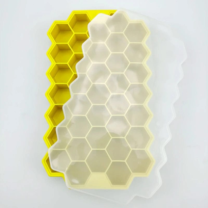 Moule à Glaçons en Silicone 37 Cubes - Éco-Friendly - BPA Free Yellow / 2PCS-74Cube