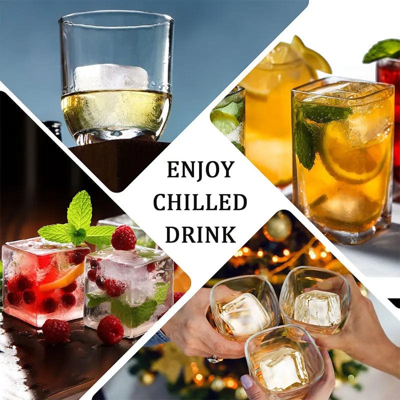 Moule à Glaçons en Silicone avec Couvercle