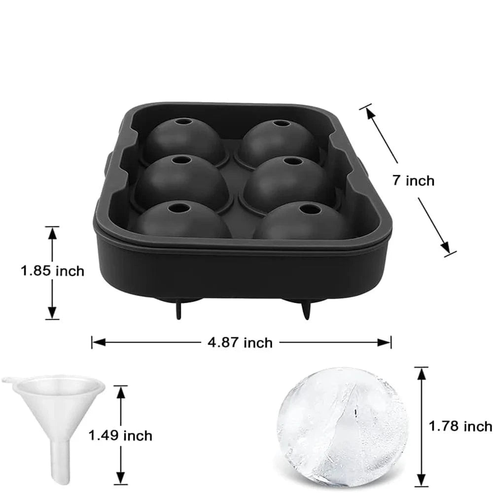 Moule à glaçons en silicone forme sphère 3D - Eco-Friendly - Lot de 2 YH-263 / CHINA