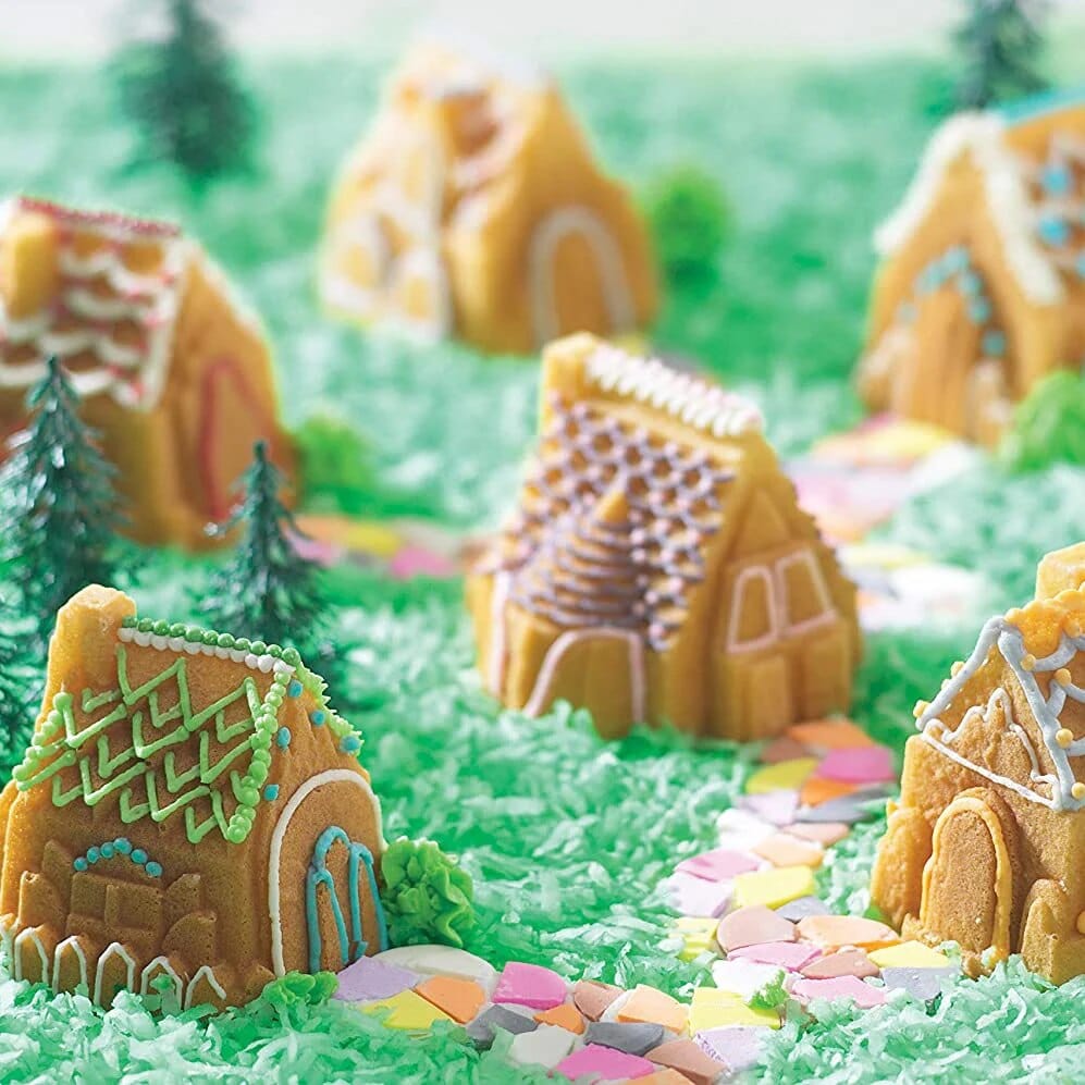 Moule Chalets de Noël 3D en Silicone