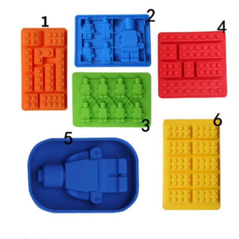 Moules à Gâteaux en forme de Lego (lot de 6)