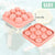 Moules à glaçons fleur en silicone - Rose FUN BX275-PK