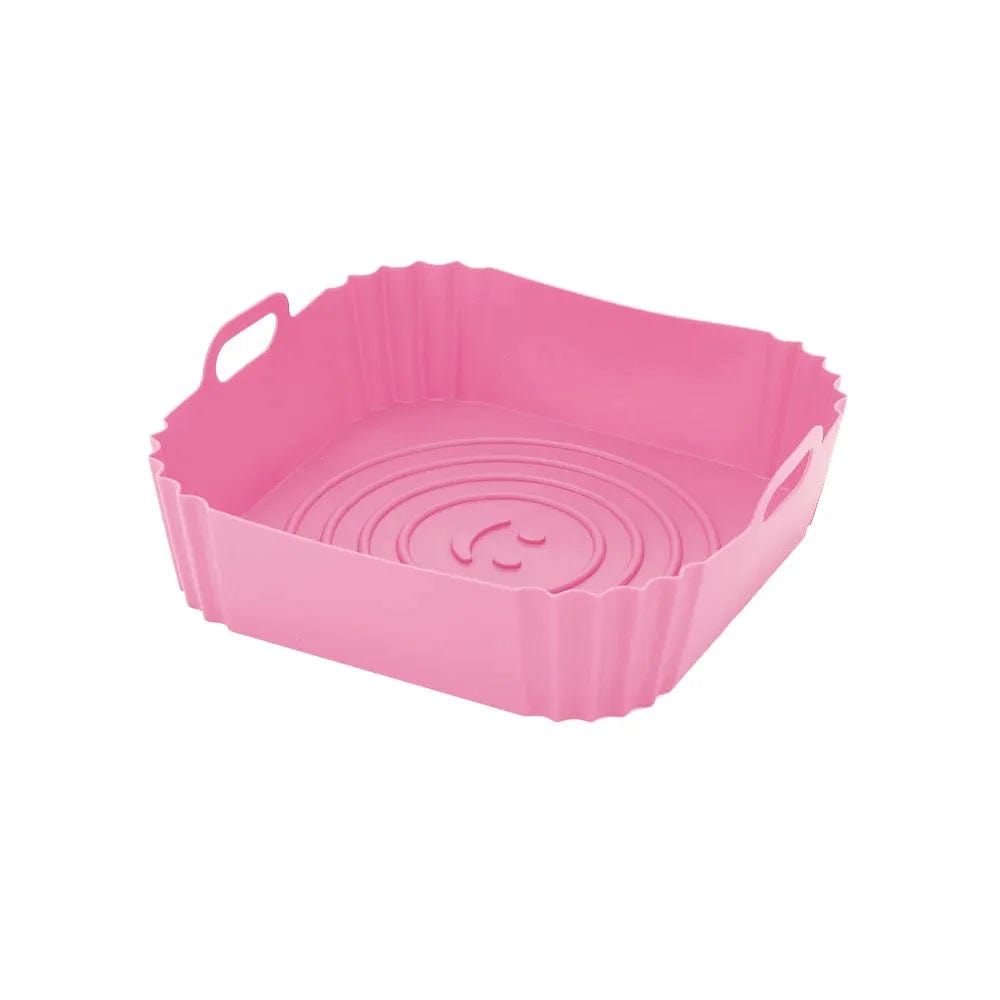 Moules en Silisone Carrés pour Air Fryer Rose