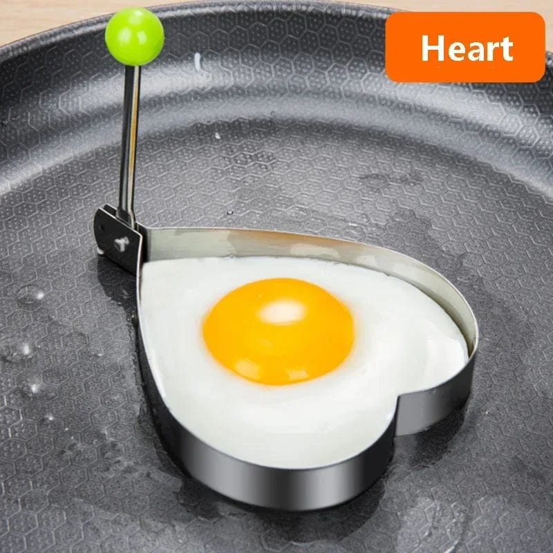 New Stainless Steel Fried Egg Mold Heart Pancake Maker Breakfast Baking Omelette Rings Cooking Tools Kitchen Accessories Gadget Style 1