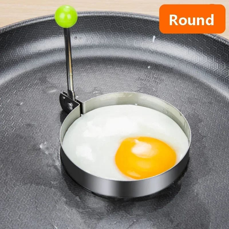 New Stainless Steel Fried Egg Mold Heart Pancake Maker Breakfast Baking Omelette Rings Cooking Tools Kitchen Accessories Gadget Style 2