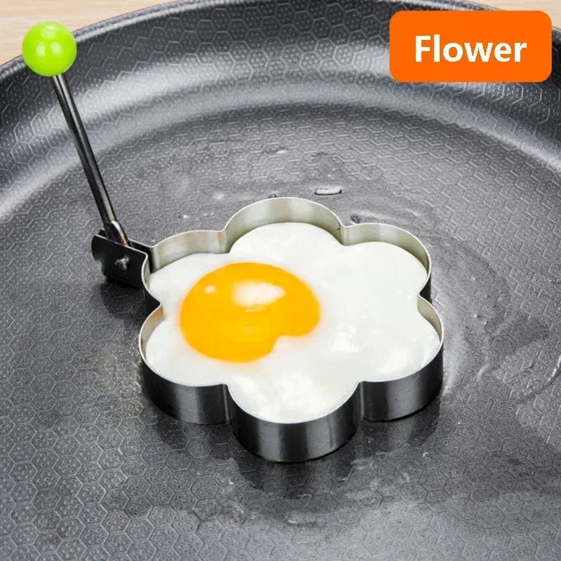 New Stainless Steel Fried Egg Mold Heart Pancake Maker Breakfast Baking Omelette Rings Cooking Tools Kitchen Accessories Gadget Style 3