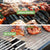 Non-stick Barbecue Mesh Mat Reusable Heat Resistance BBQ Baking Net Pad Kitchen Cooking BBQ Mat Liner Accessorie Outdoo BBQ Tool