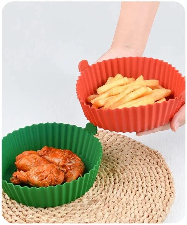 Panier de Cuisson en Silicone pour Air Fryer (18,5x21x4 cm)