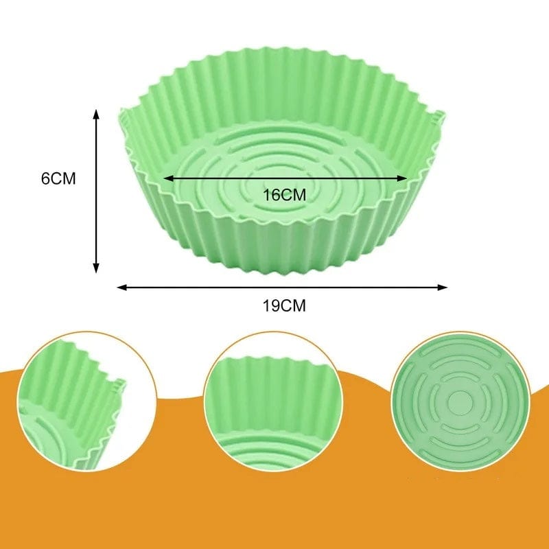 Panier de Cuisson en Silicone pour Friteuse sans Huile (16x19x6 cm)
