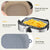 Panier silicone pour Air Fryer réutilisable - Accessoire pour four, pizza, poulet frit - Noir/bleu - Taille ajustable
