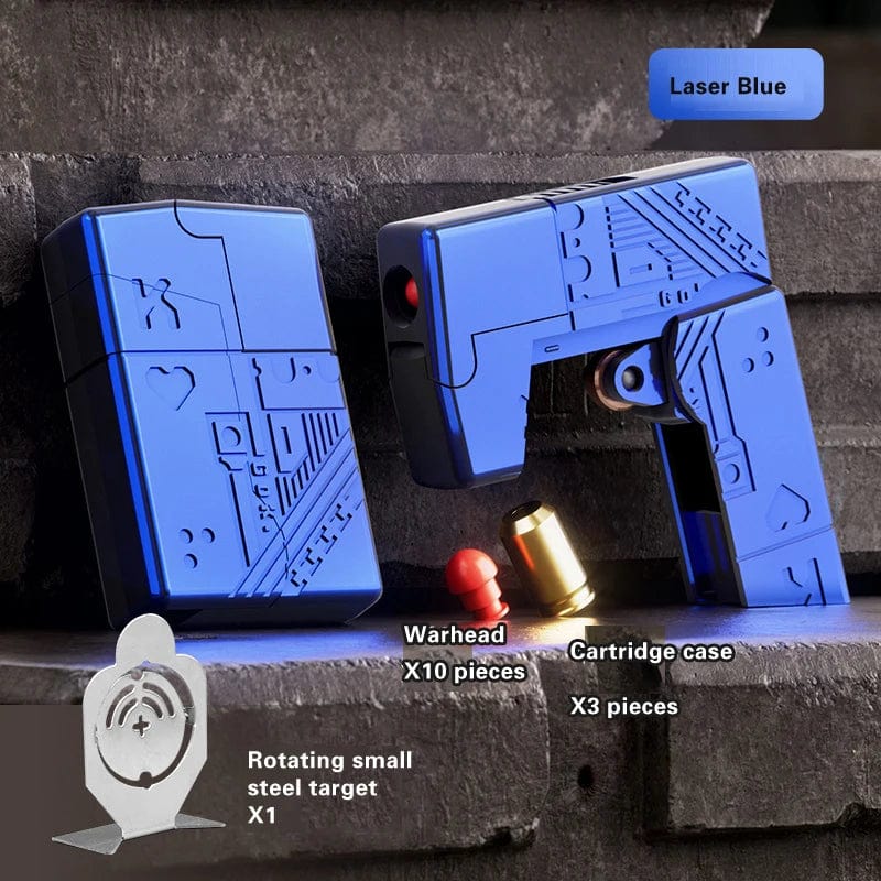 Pistolet anti-stress « TransformeR » en alliage haut de gamme Bleu