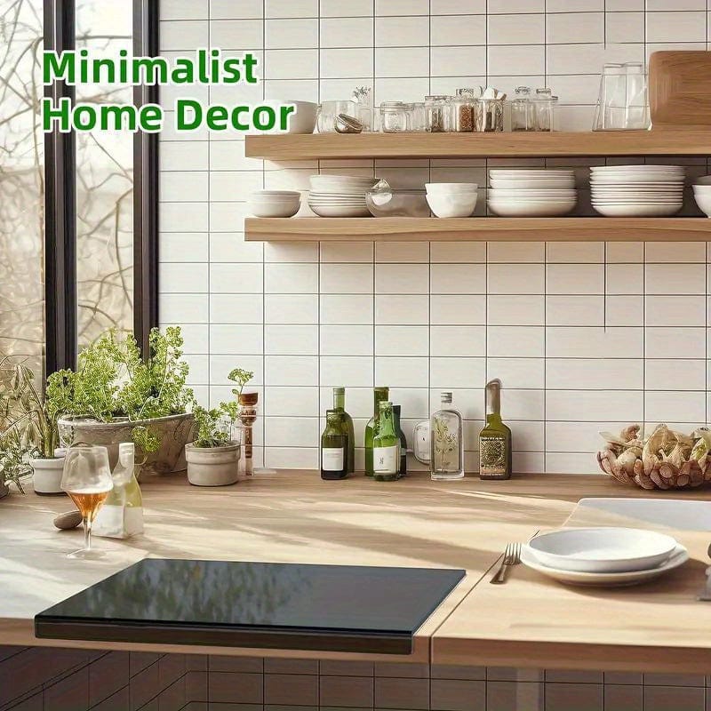 Planche à découper anti-dérapante acrylique noir transparent. Black/ 1pc