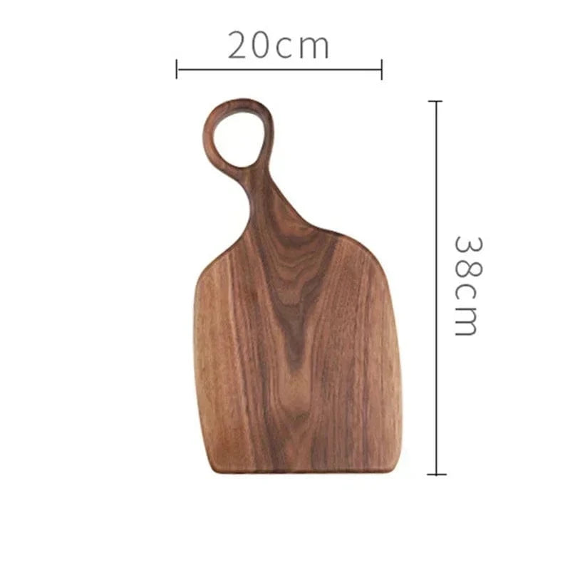 Planche à Découper Cuisine Bois Noyer Massif - Rectangle - Eco-Friendly M