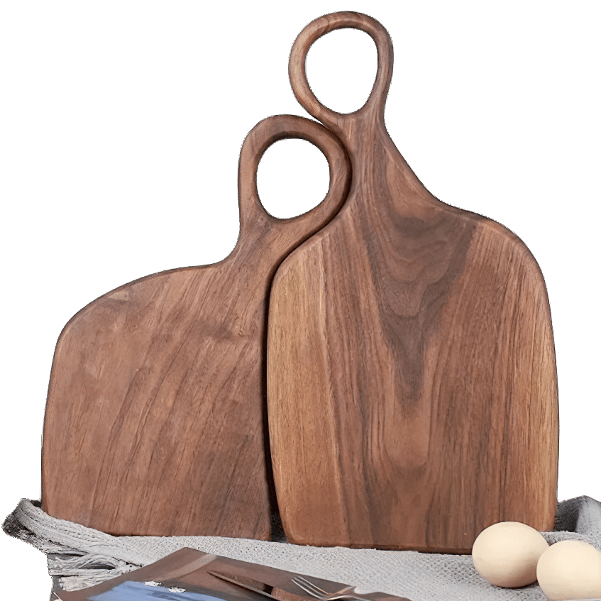 Planche à Découper Cuisine Bois Noyer Massif Traditionnelle Planche à Découper