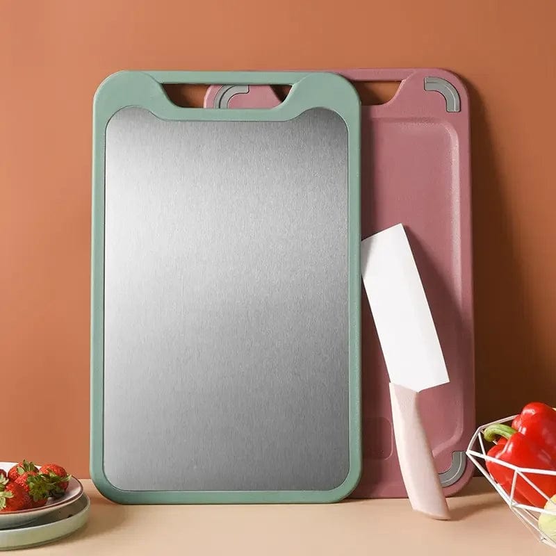 3 Planches à Découper Inox Double Face - Tailles 20x30, 23x34, 28x39 Cm Pour Cuisine