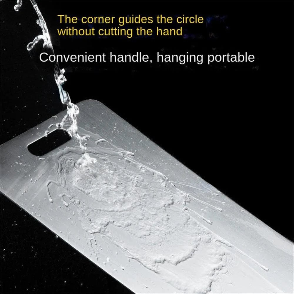 Planche à découper de cuisine en acier inoxydable 316 double face - Épaisse et antibactérienne