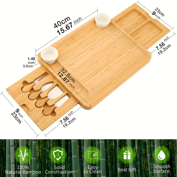 Boîte à thé en bambou de qualité supérieure à 5 compartiments avec Boîte à thé en bambou de qualité supérieure à 5 compartiments avec