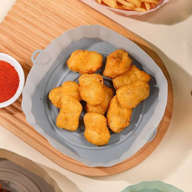 Plateau en silicone pour air fryer réutilisable antiadhésif rond pad de cuisson pour micro-ondes four - Liner de four et de air fryer CHINA / 3pcs