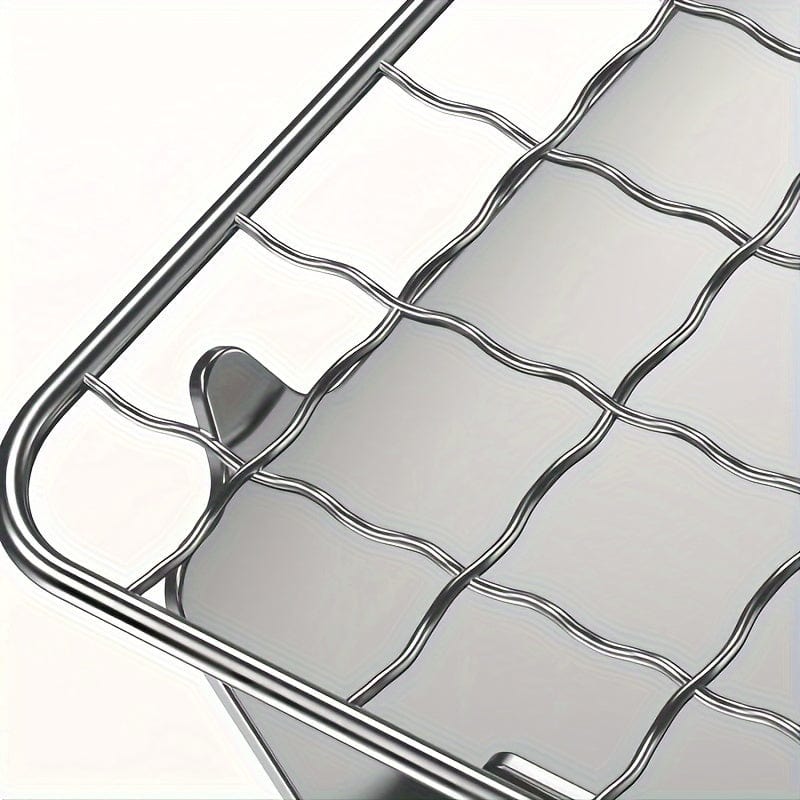 Poêle à Bois de Camping avec Grill, Acier Inoxydable, Portable 1pc