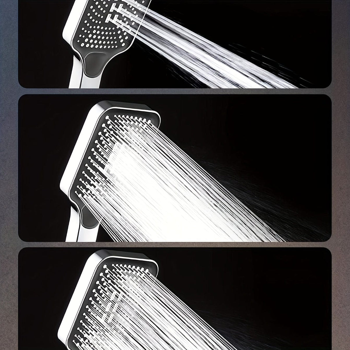 Pommeau de douche carré ajustable, superchargé en ABS, spray thermostatique, économiseur d'eau, accessoire de salle de bains